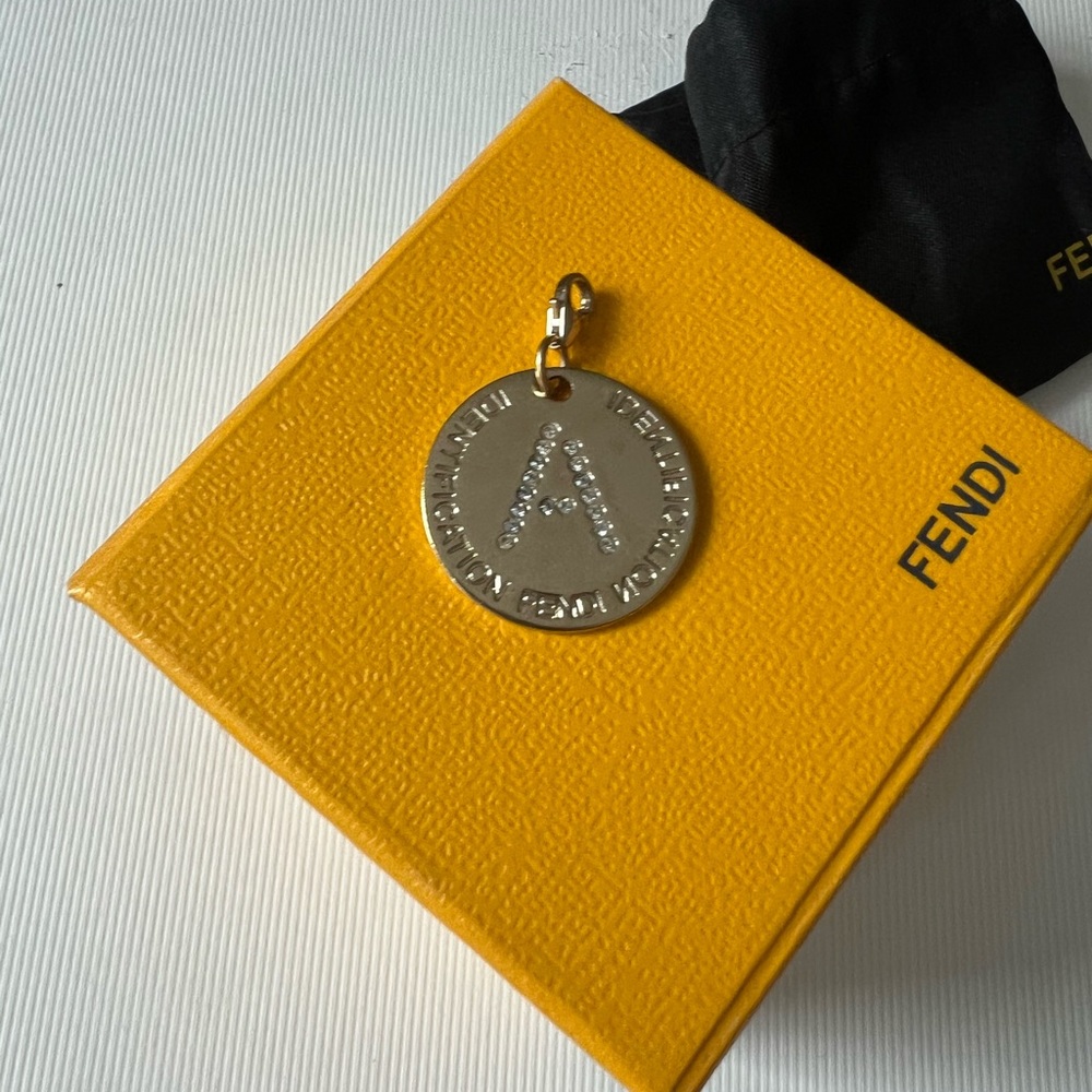 FENDI authentic Jewelry | Fendi Identification letter A Charm Gold Plated | - Picture 6 of 12